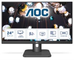 Monitor AOC 24E1Q (23,8"; IPS/PLS; FullHD 1920x1080; DisplayPort, HDMI, VGA; kolor ciemnoszary)