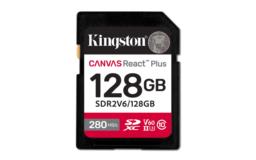128GB SDXC CANVAS REACT PLUS U3/UHS-II 280R/100W V60 FULL HD/4K