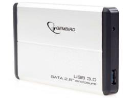 Obudowa na dysk GEMBIRD EE2-U3S-2-S (2.5"; USB 3.0; Aluminium; kolor srebrny)