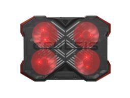 GENESIS Oxid 260 podkładka chłodząca do laptop 43,9 cm (17.3") 1010 RPM Czarny, Czerwony