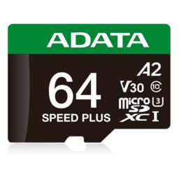ADATA Speed Plus MicroSDXC 64 GB Class 3 UHS-I/U3 A2 V30