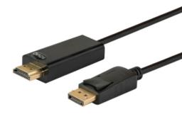 Kabel SAVIO CL-56 (HDMI M - DisplayPort M; 1,5m; kolor czarny)
