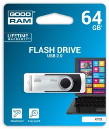 Pendrive GoodRam Twister UTS2-0640K0R11 (64GB; USB 2.0; kolor czarny)