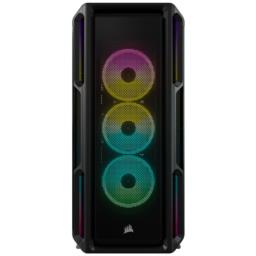 Korsarz | Inteligentna obudowa ze szkła hartowanego | iCUE 5000T RGB | Szyba boczna | Czarny | Wieża środkowa | Zasilacz w zestawie Nie | Format ATX