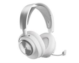 Steelseries Arctis Nova Pro Wireless Zestaw słuchawkowy Przewodowy i Bezprzewodowy Opaska na głowę Gaming Bluetooth Srebrny, Biały