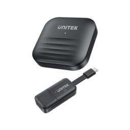 UNITEK BEZPRZEWODOWY NADAJNIK HDMI DO 50M, USB-C, CZARNY