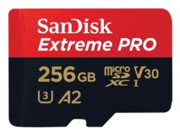 SANDISK EXTREME PRO microSDXC 256GB 200/140 MB/s A2