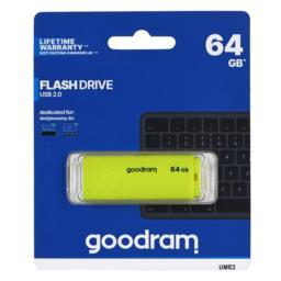 Pendrive GoodRam UME2 UME2-0640Y0R11 (64GB; USB 2.0; kolor żółty)