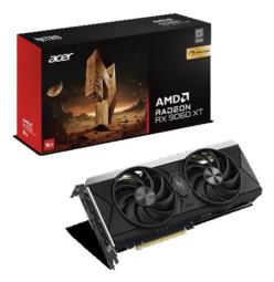 Karta graficzna Acer Nitro Radeon RX 9060 XT 16 GB OC z procesorem AMD, 16 GB pamięci GDDR6, port HDMI: 1, złącze PCI Express 5.0