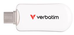 Verbatim 30230 pamięć USB 256 GB USB Type-C 3.2 Gen 1 (3.1 Gen 1) Biały