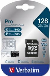 Verbatim Pro 128 GB MicroSDXC UHS-I Klasa 10