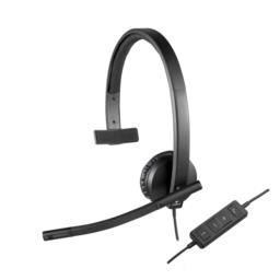 Logitech H570e Zestaw słuchawkowy Przewodowa Opaska na głowę Biuro/centrum telefoniczne USB Typu-A Czarny