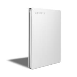 Toshiba Canvio Slim zewnętrzny dysk twarde 2 TB 2.5" Micro-USB B 3.2 Gen 1 (3.1 Gen 1) Srebrny