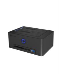 ICY BOX IB-1233CL-CR USB 3.2 Gen 1 (3.1 Gen 1) Type-A Czarny