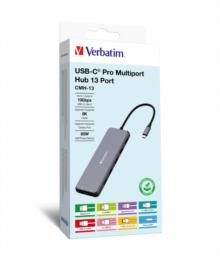 Stacja/replikator Verbatim CMH-13 USB-C (32153)