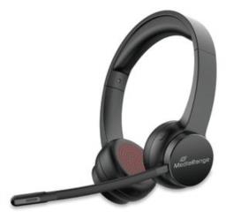 MediaRange Bluetooth ENC Stereo Headset 400mAh Akku schwarz