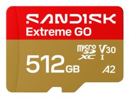 Sandisk Extreme Go microSD UHS-I 512GB MicroSD 240MB/s(R) / 160MB/s(W)