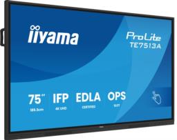 Monitor dotykowy IIYAMA 189.3cm (75") TE7513A-B1AG, 16:9, 2xHDMI, USB-C (Speditionsversand)