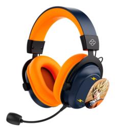 Blade DB2001 słuchawki/zestaw słuchawkowy Przewodowy i Bezprzewodowy Opaska na głowę Gaming USB Type-C Bluetooth Czarny, Szary, Pomarańczowy