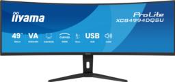 iiyama ProLite XCB4994DQSU-B1 monitor komputerowy 124,5 cm (49") 5120 x 1440 px Dual QHD LCD Czarny