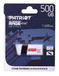 Patriot Rage Prime 600 MB/s 512GB USB 3.2 8k IOPs