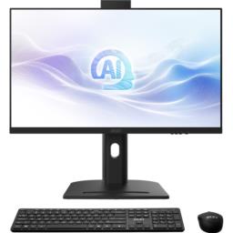 MSI Modern AM273QP AI 1UMG-221AT Intel Core Ultra 7 155H 68,6 cm (27") 2560 x 1440 px All-in-One PC 32 GB DDR5-SDRAM 1 TB SSD Windows 11 Pro Wi-Fi 6E (802.11ax) Czarny