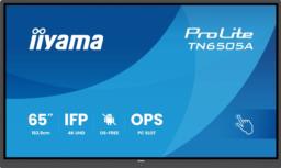 iiyama TN6505A-B1AG signage display Interaktywny płaski panel 163,8 cm (64.5") 500 cd/m2 4K Ultra HD Czarny Ekran dotykowy