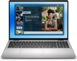 DELL DC16251 Intel Core 7 150U Laptop 40,6 cm (16") Full HD+ 16 GB DDR5-SDRAM 512 GB SSD Wi-Fi 6 (802.11ax) Windows 11 Pro Platyna, Srebrny