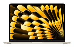 Apple MacBook Air Apple M M4 Laptop 34,5 cm (13.6") 16 GB 256 GB SSD Wi-Fi 6E (802.11ax) macOS Sequoia Beżowy