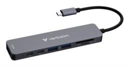 Wieloportowy koncentrator Verbatim USB-C Essentials z 7 portami 32158