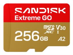 Sandisk Extreme Go microSD UHS-I 256GB MicroSD 240MB/s(R) / 160MB/s(W)