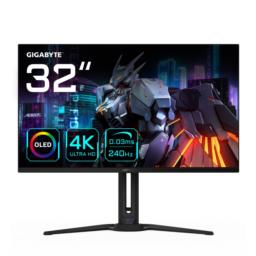 GIGABYTE FO32U2 monitor komputerowy 80 cm (31.5") 3840 x 2160 px 4K Ultra HD OLED Czarny