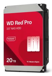 Dysk HDD WD Red Pro WD202KFGX (20 TB ; 3.5"; 512 MB; 7200 obr/min)