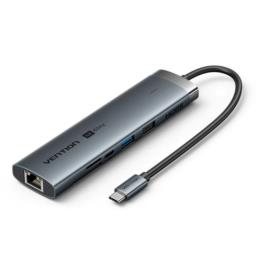 Stacja dokująca USB-C 8w1 Vention 4K 60Hz 100W PD 0.15m