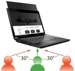 Mobilis 016227 filtr do ekranu 33,8 cm (13.3") Laptop Bezramkowy filtr prywatności na wyswietlacz