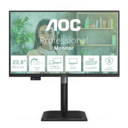 AOC 24P4CV monitor komputerowy 60,5 cm (23.8") 1920 x 1080 px Full HD LED Czarny