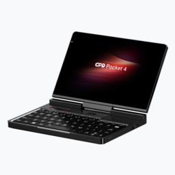 Laptop GPD-Pocket-4 Ryzen 7 8840U/8" WQXGA (2560x1600) Touchscreen 144Hz IPS/x360/LAN/16GB/SSD 1TB/BT/BLKB/FPR/x360/Radeon 780M 3GB/Win 11 Graphite