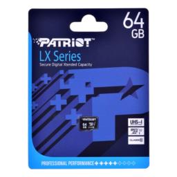 Patriot LX Series microSDHC 64GB Class 10 UHS-I