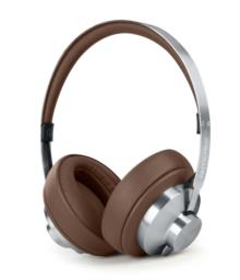 Muse M-298 SBR słuchawki/zestaw słuchawkowy Przewodowy i Bezprzewodowy Opaska na głowę Połączenia/muzyka Bluetooth Brązowy, Srebrny