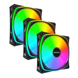 Montech RX120 PRO Obudowa komputera Wentylator 12 cm Biały 3 szt.