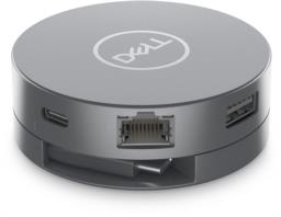 DELL DA305 Przewodowa USB 3.2 Gen 2 (3.1 Gen 2) Type-C Srebrny