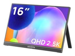 Arzopa Z1RC 16 monitor komputerowy 40,6 cm (16") 2560 x 1600 px 2.5K Czarny