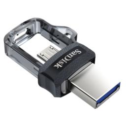 Pendrive SanDisk ULTRA SDDD3-128G-G46 (128GB; microUSB, USB 3.0; kolor szary)