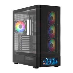 MODECOM OBUDOWA VOLCANO AQ 500 ARGB MIDI CZARNA