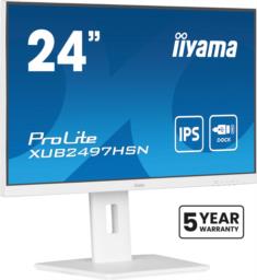 Monitor LCD 23,8" iiyama ProLite XUB2497HSN-W2 60,5cm 1920x1080px Full HD LED Biały