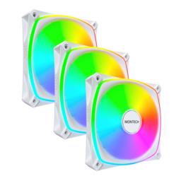 Montech RX120 PRO Obudowa komputera Wentylator 12 cm Biały 3 szt.