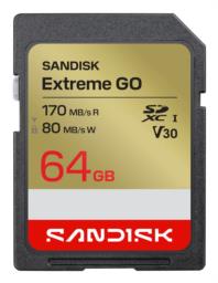 Sandisk Extreme Go SD UHS-I 64GB SD 170MB/s(R) / 80MB/s(W)