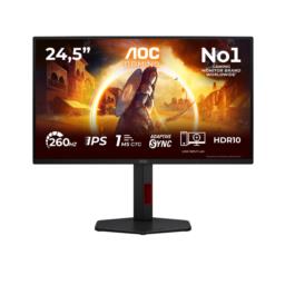 AOC G4 25G4ZR monitor komputerowy 62,2 cm (24.5") 1920 x 1080 px Czarny, Czerwony