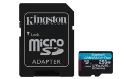 KINGSTON microSDXC Canvas Go Plus 256GB + Adapter