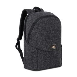Plecak na laptop 15,6", RIVACASE Anvik, 15L, czarny, z materiału wodoodpornego, kieszenie na tablet 10,5", smartfon, dokumenty, akcesoria, butelkę